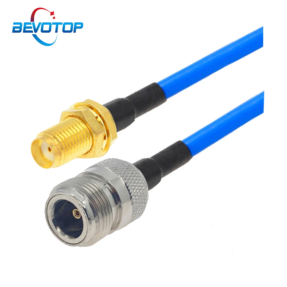 N Female to SMA Female Semi-Flexible RG402 Cable High Quality 50 Ohm Pigtail RF Jumper Radio Antenna Extension Cord 15CM ~20M