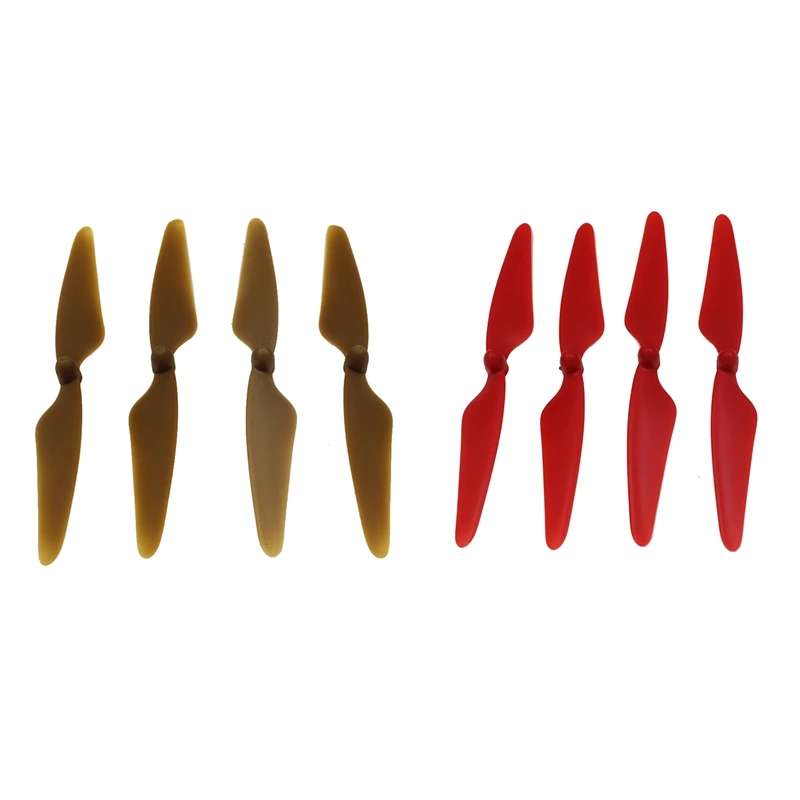 RISE-8Pcs For Hubsan H501S X4 Rc Quadcopter Propellers Blades 2Cw/2Ccw - 4Pcs Red & 4Pcs Yellow