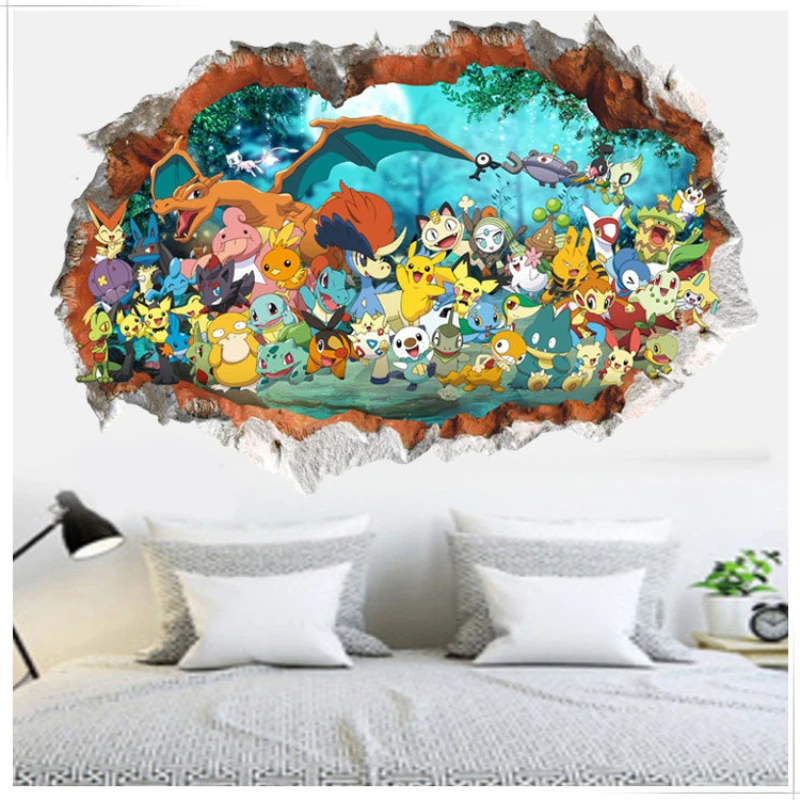 Keeppley Pokemon PVC Wanda uf kleber für Kinderzimmer Schlafzimmer Wohnzimmer Kalligraphie Raum dekor Wohnkultur