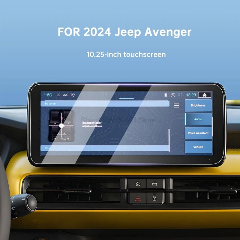 Protecteur d'écran tactile en verre trempé, pour JEEP Avenger 2023 2024 2025 10.25 pouces, accessoires de navigation pour infotainment de voiture Avenger