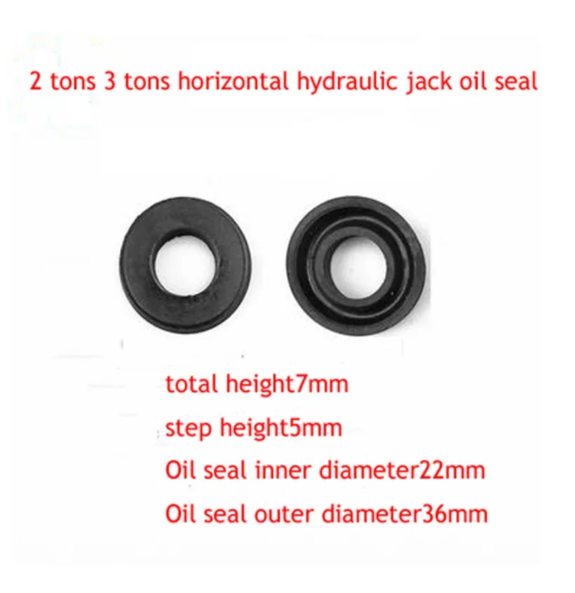 2 Tons 3 Tons Horizontal Hydraulic Jack Accessories Oil Seal Sealing Ring Soft Rubber Oil Seal 1Pair