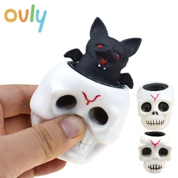 Halloween Ghost Squeeze Skull TPR Bat Ghost Cup Toys Decompression Fidget Antistress Sensory Stress Reliefing Gift Kids Adults