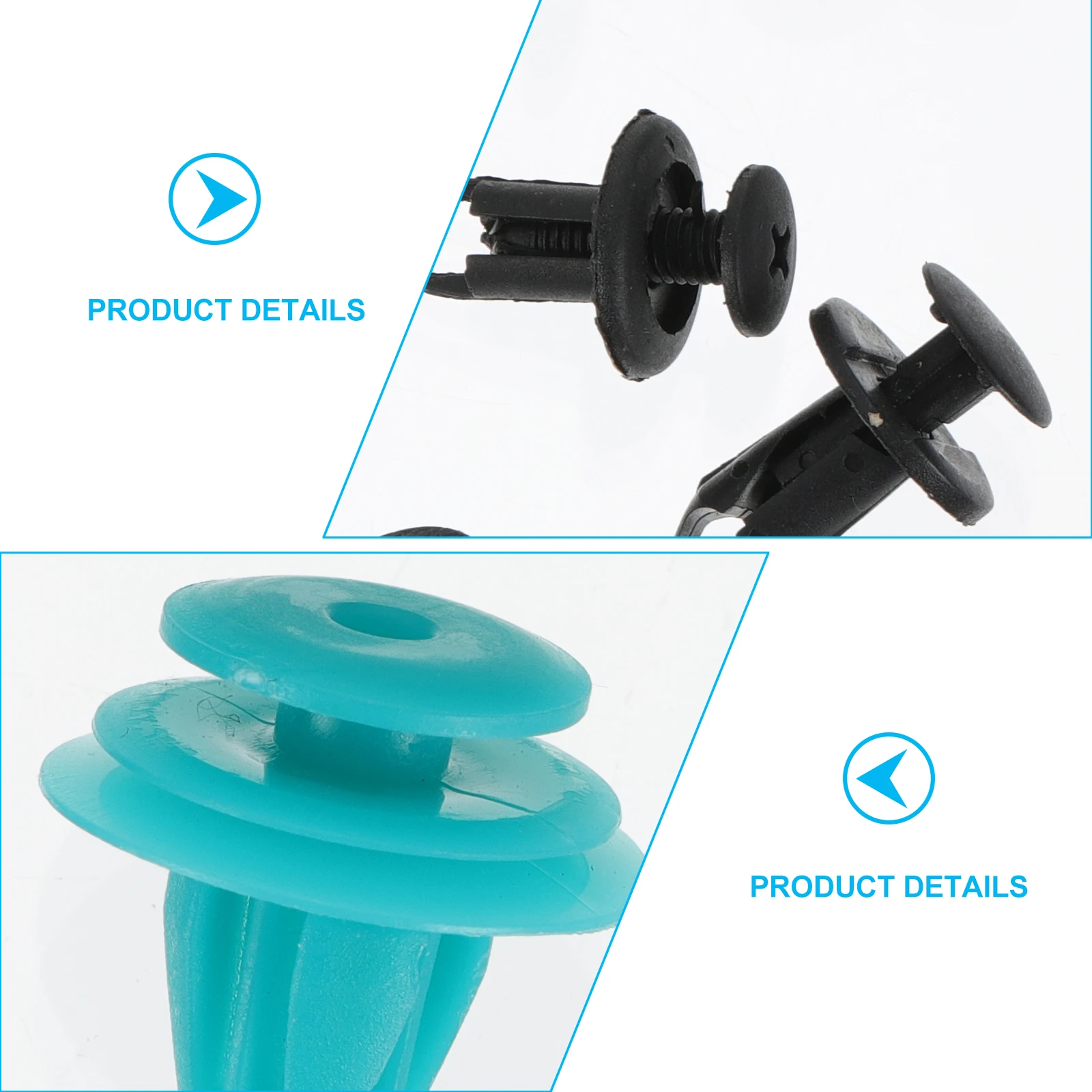 

200pcs Rivet Accessories Auto Body Trim Push Retainer Fasteners Bumper Accessories Lightweight Storage