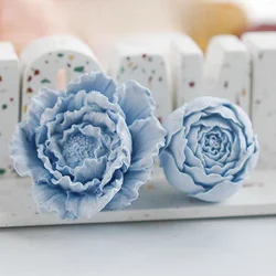 3D Peony Flower Aromatherapy Candle Silicone Mold Rose Fragrance Gypsum Plaster Crafts Home Decoration Mould