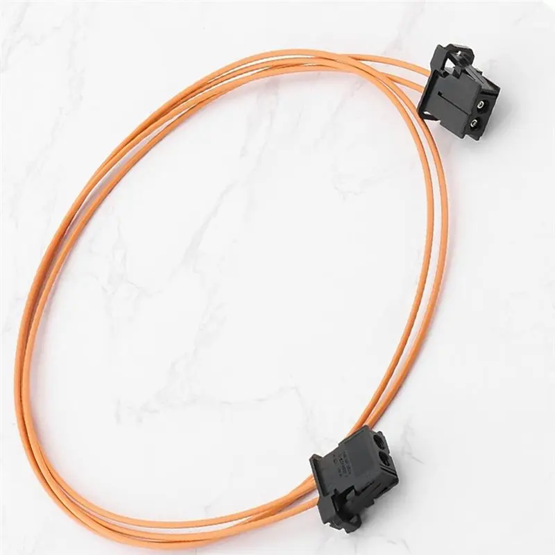A02Q-MOST For BMW Mercedes Etc. 120CM Optical Fiber Cable Connectors Male To Male