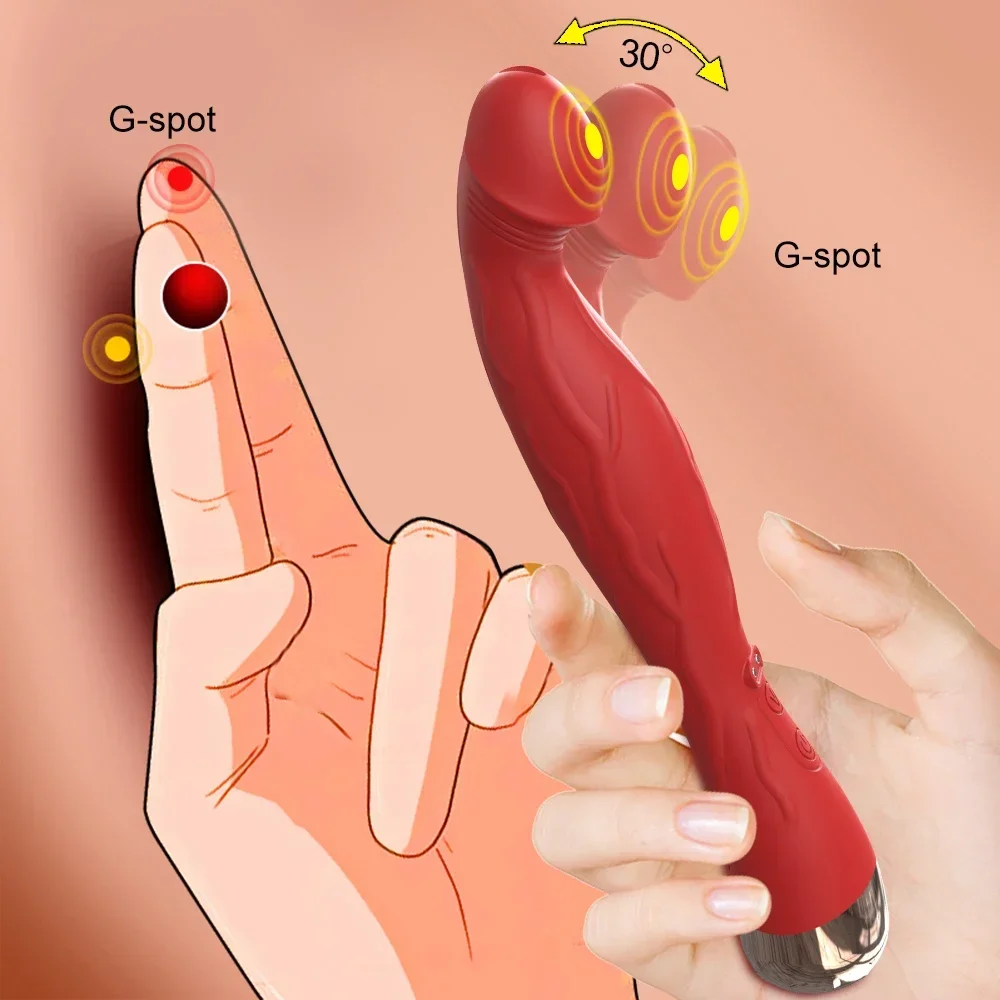 G Spot Vibrator Finger Dildo Vibrators Clitoris Stimulator Vagina Vibrat for Beginners Masturbator Massager Sex Toy for Women 18