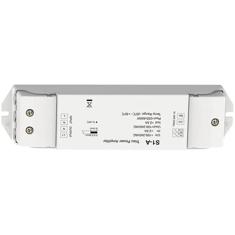 AT19-S1-A 110V-220VAC Triac Power Amplifier 1 Channel Repeater Console Work Dimmable LED Lights Or Triac Dimmable Driver