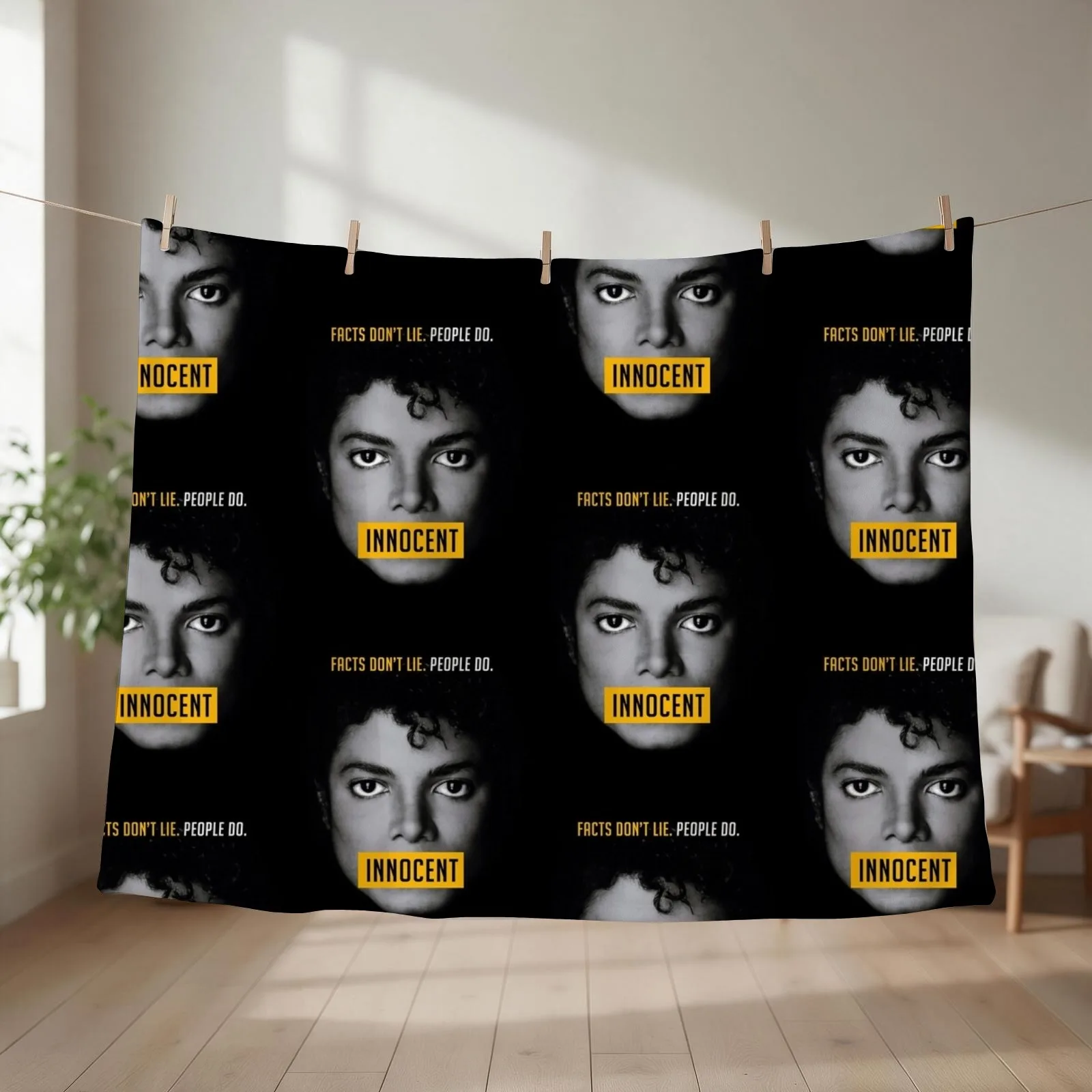 MJ INNOCENT Throw Blanket couch cozy soft plush fuzzy picnic outdoor blanket