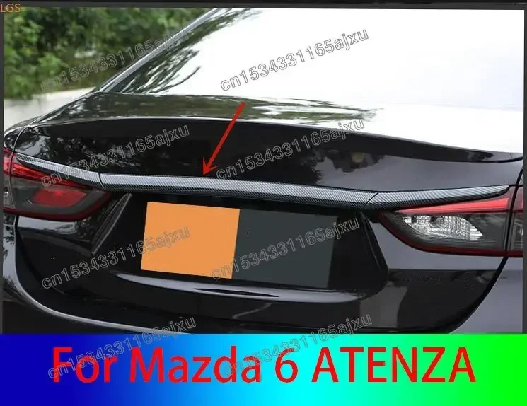 High-quality ABS Chrome Trunk Decorative strip Tailgate trim Anti-scratch decoration Car styling For Mazda 6 ATENZA 2014-2020