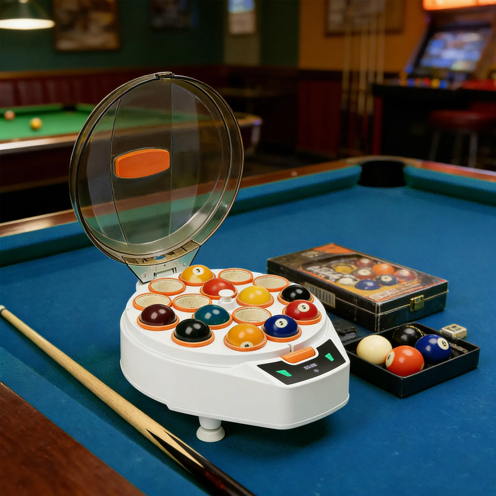 

Fully Automatic Billiard Ball Washer, 16 Balls Billiard Ball Polisher, 180W High-Power Electric Billiard Table Cleaner