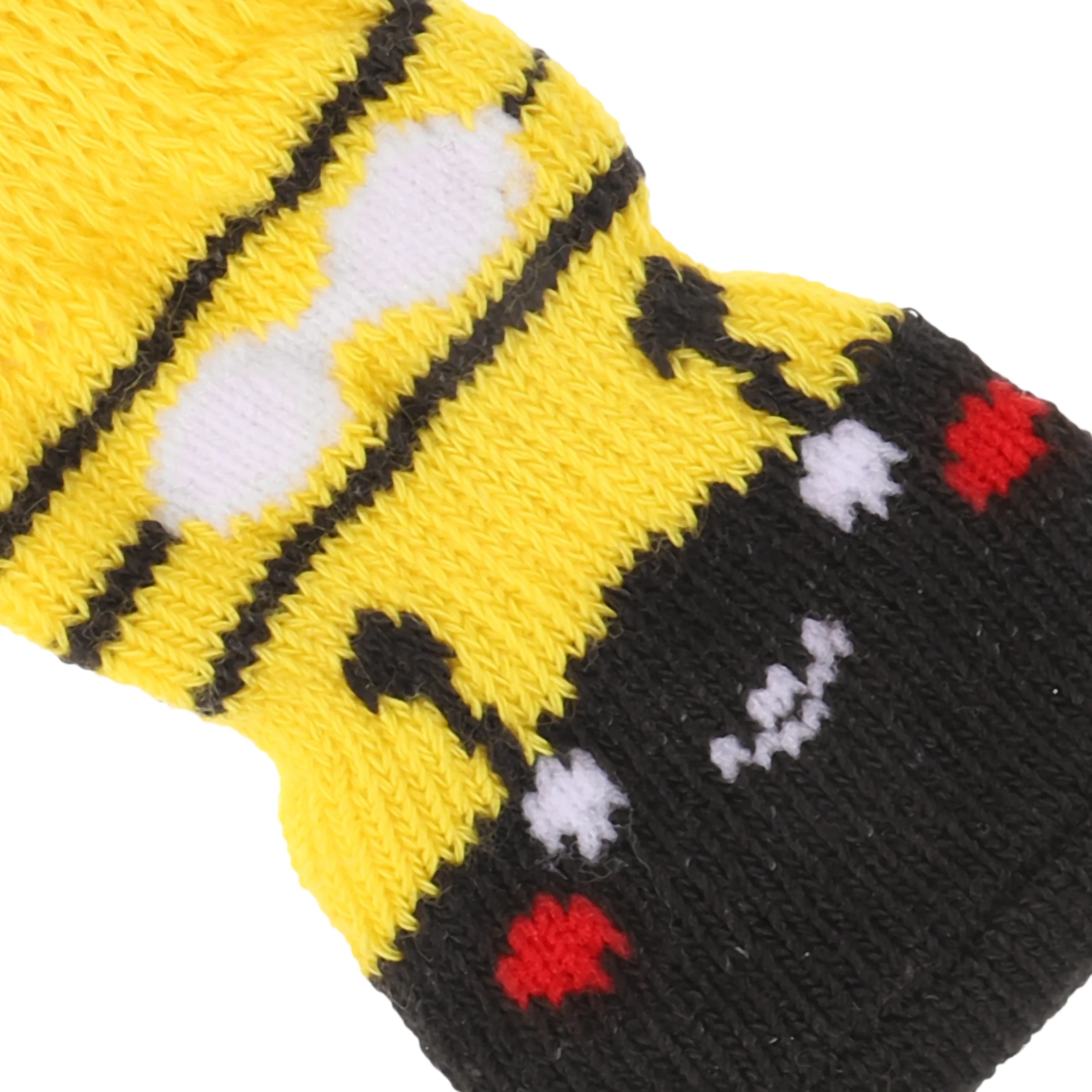 

4Pcs Anti-slip Socks Small Dogs Paw Protectors L Size Wear-resistant Cotton Paw Protectors Dog Supplies