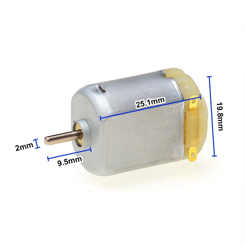 Mini 130 Motor DC 3V 5V 6V 18000RPM High Speed Strong Magnetic Carbon Brush Motor Large Torque Toy Car Boat Motor