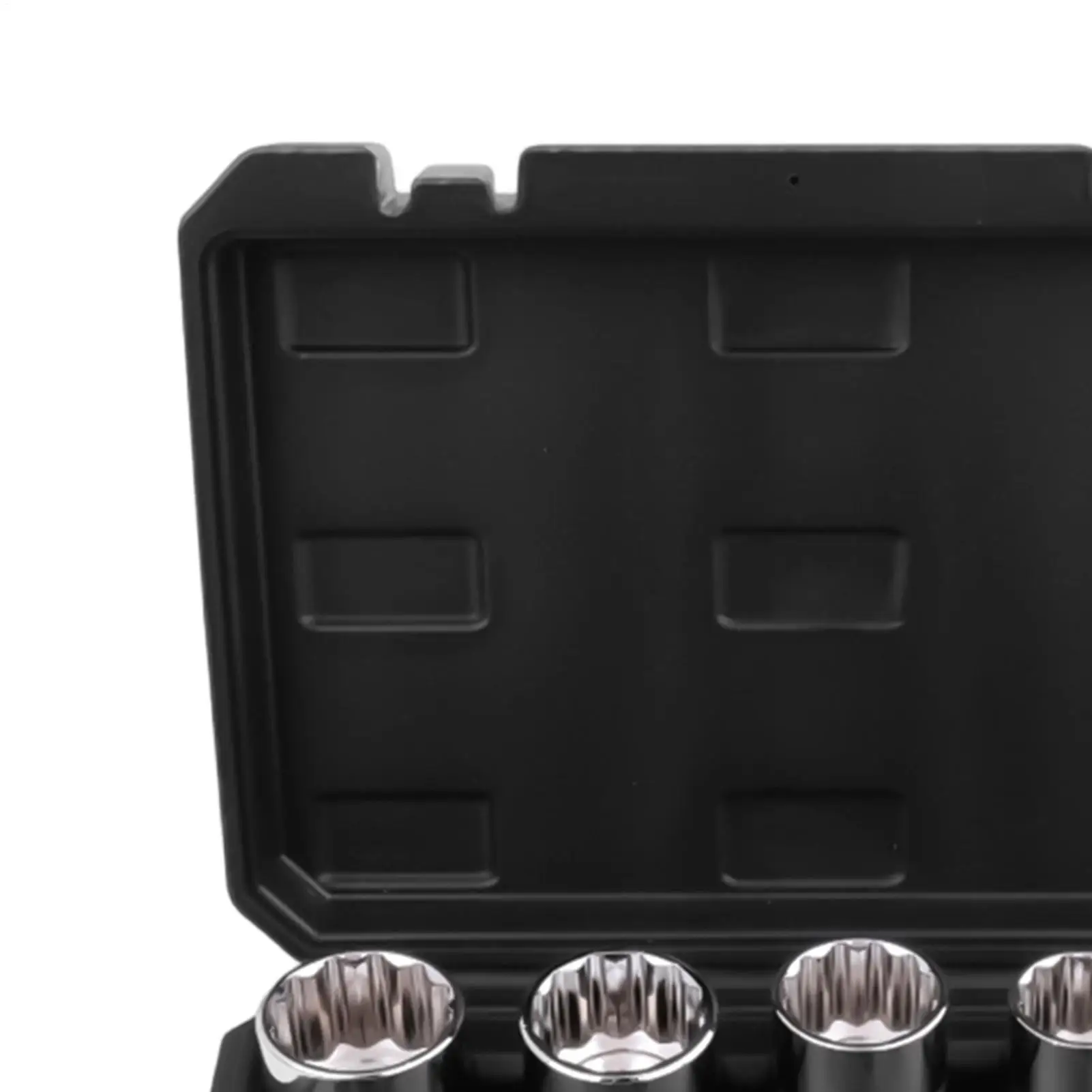 Box End Socket Set 19 Piece Professional 1/2 Inch Drive With Storage Case Box End Socket Kit For Power Wrench Car Furniture