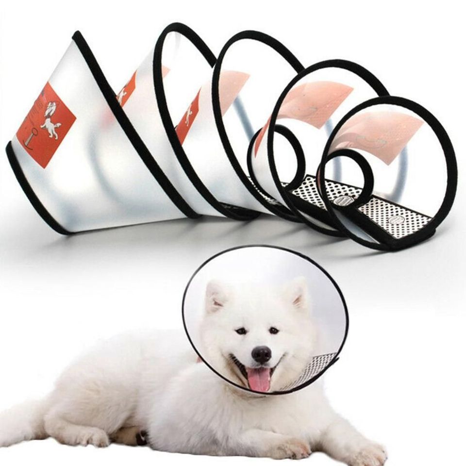  Pet Protective Collar Dog Neck Cone Recovery Cone Collar for Anti-Bite Lick Surgery Wound Healing Cat Dogs Circle 
