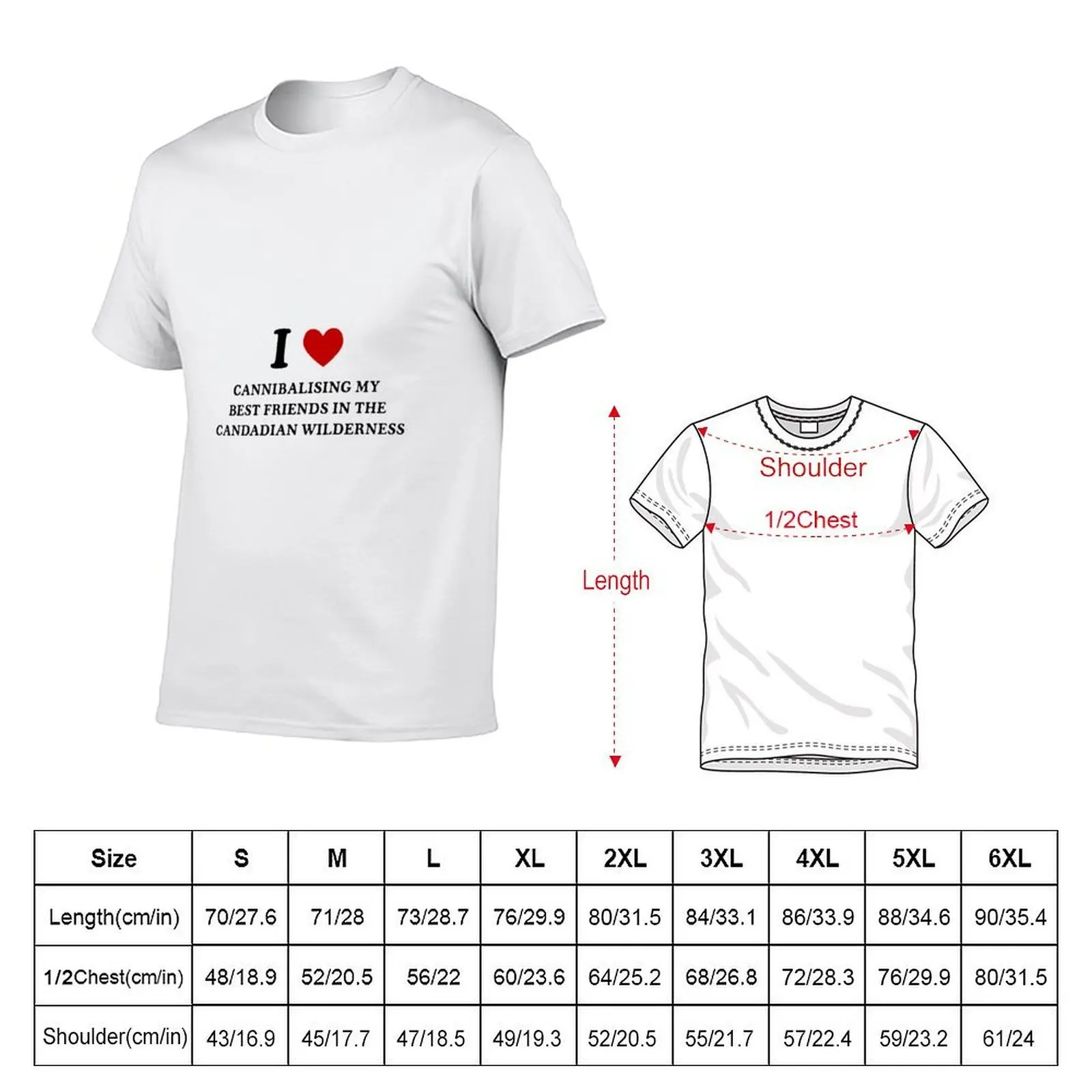 I Heart Cannibalising Yellowjackets T-Shirt cotton man t-shirts oversize t-shirts man mens white t shirts