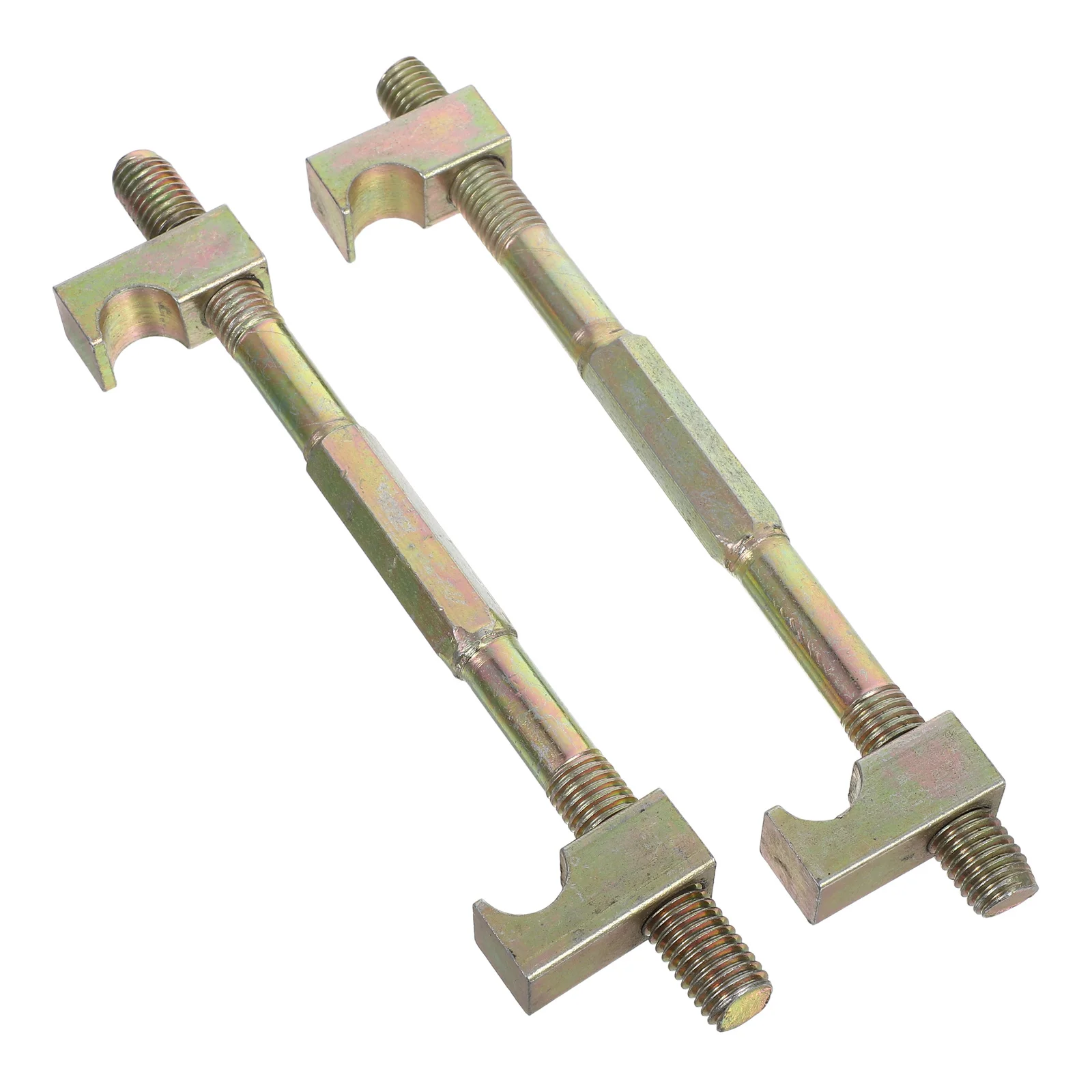 

2pcs Car Shock Tool Heavy Duty Coil Compression For Auto Suspension Repair Durable Metal Build Golden Spring Compressor