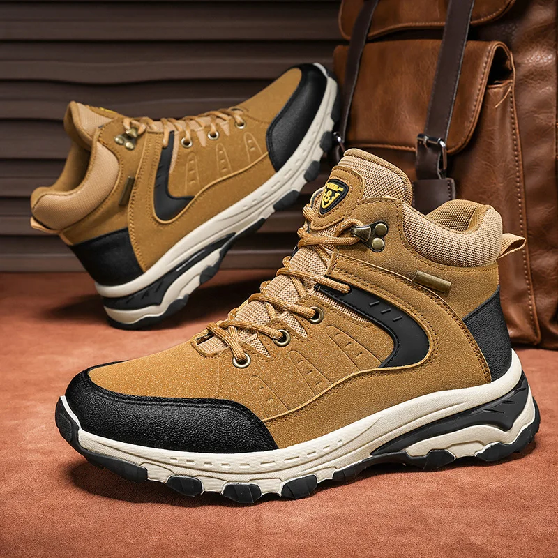 

Outdoor hiking shoes, combat boots, non-slip hiking shoes, non-slip and wear-resistant high-top cargo shoes