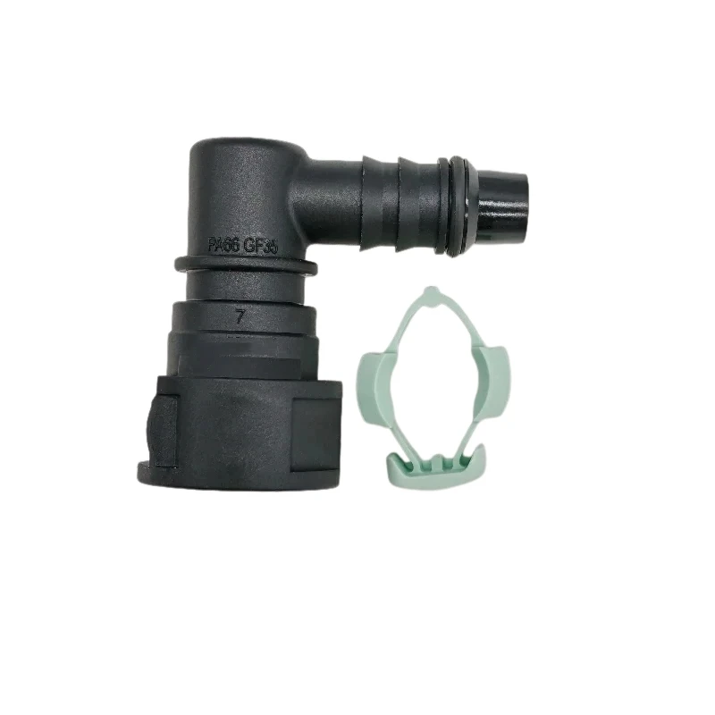 9.49 ID8 fuel line quick connector plastic 3/8 SAE 9.49mm elbow female connector fitting joint for petrol and diesel 2pcs