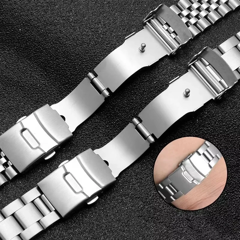 Traditional Watch Strap For Casio Duro Mdv106/107-1A 3 Style Diving Steel Metal 20/22mm Watchband Replacement Parts Accessories image 4