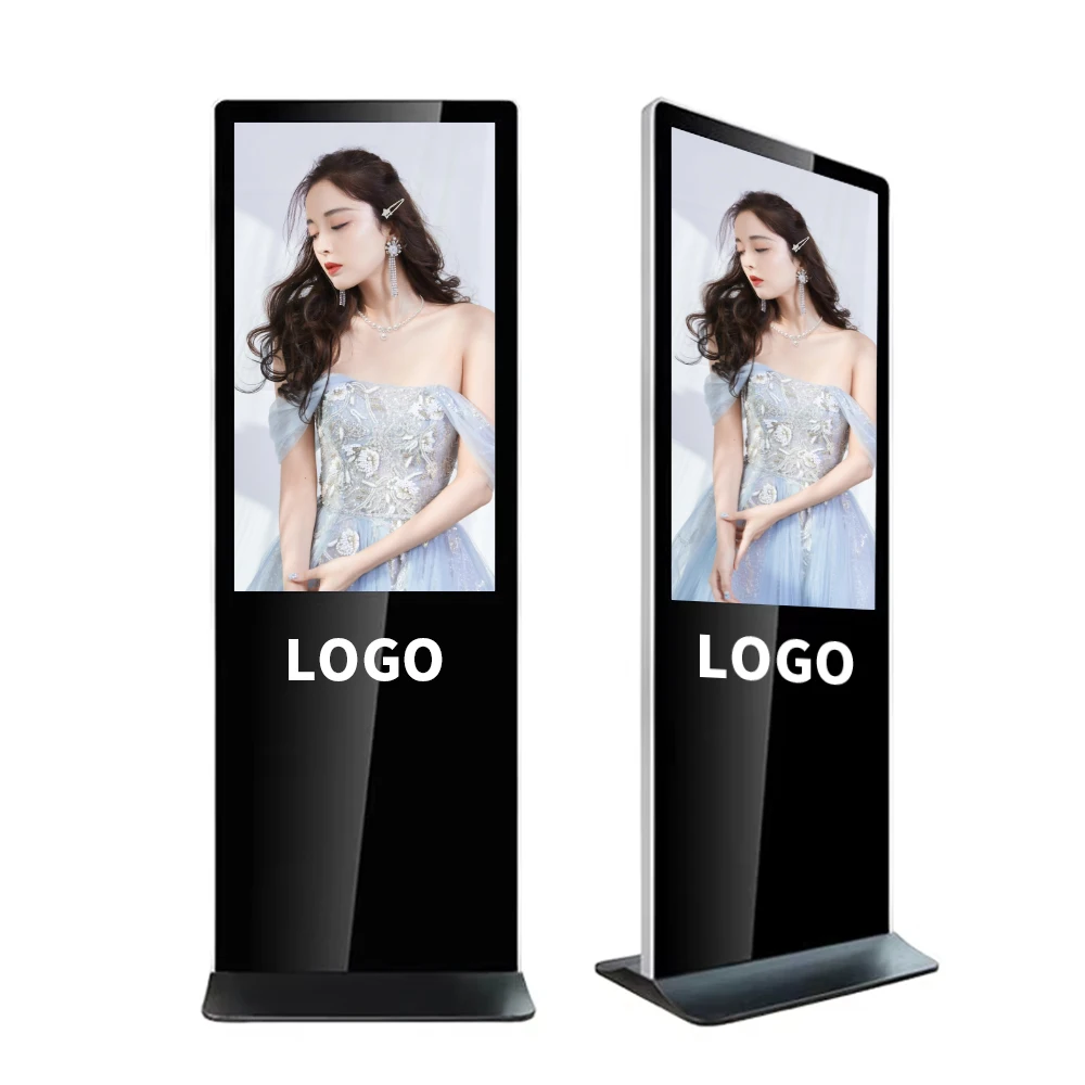 

4k Display Screen 43 55 Inch Indoor Touch Screen Vertical Lcd Panel Stand I ntelligent Advertising Display Screen Digital Panel