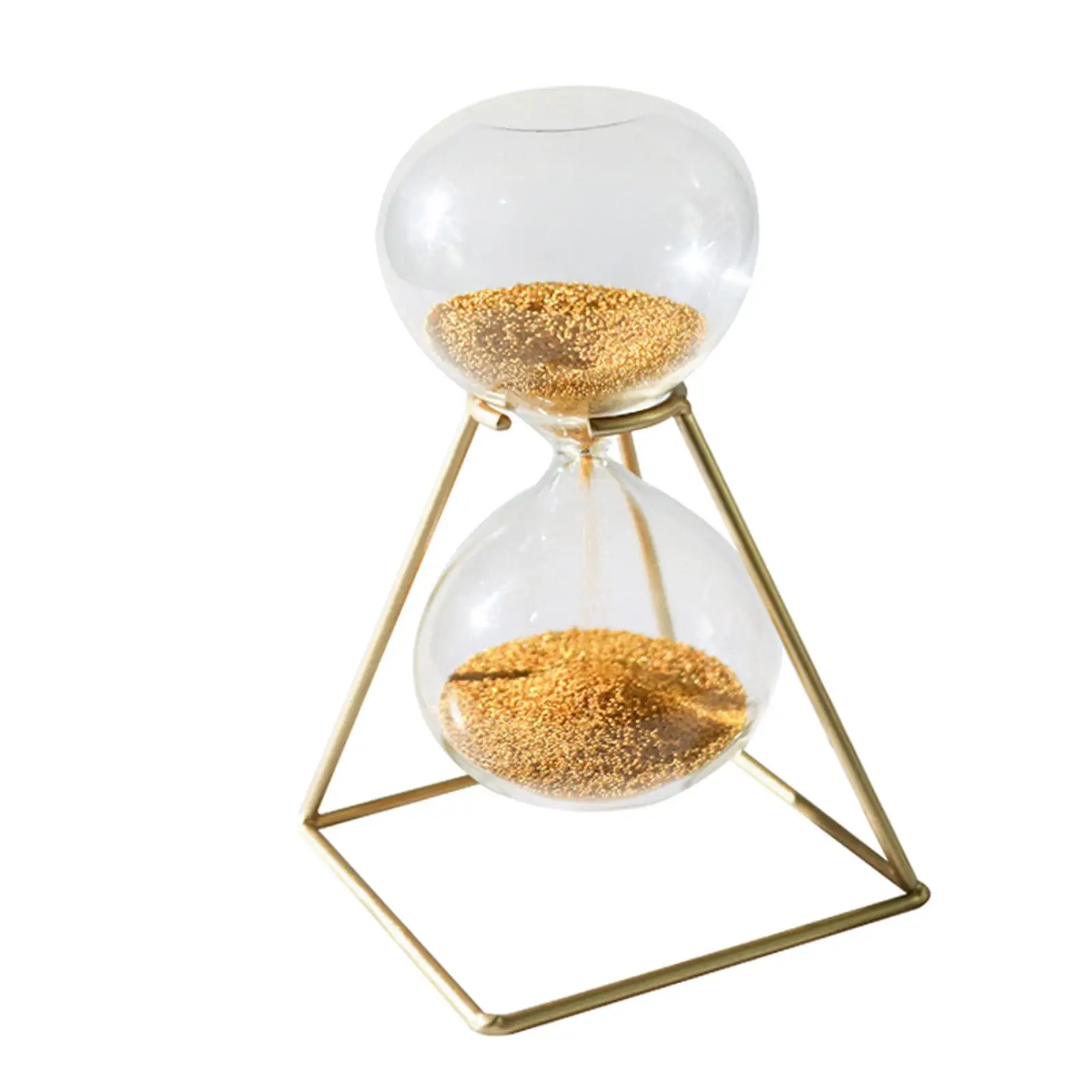 ampulheta-dourada-ornamento-mesa-foto-aderecos-para-presentes-de-decoracao-de-escritorio