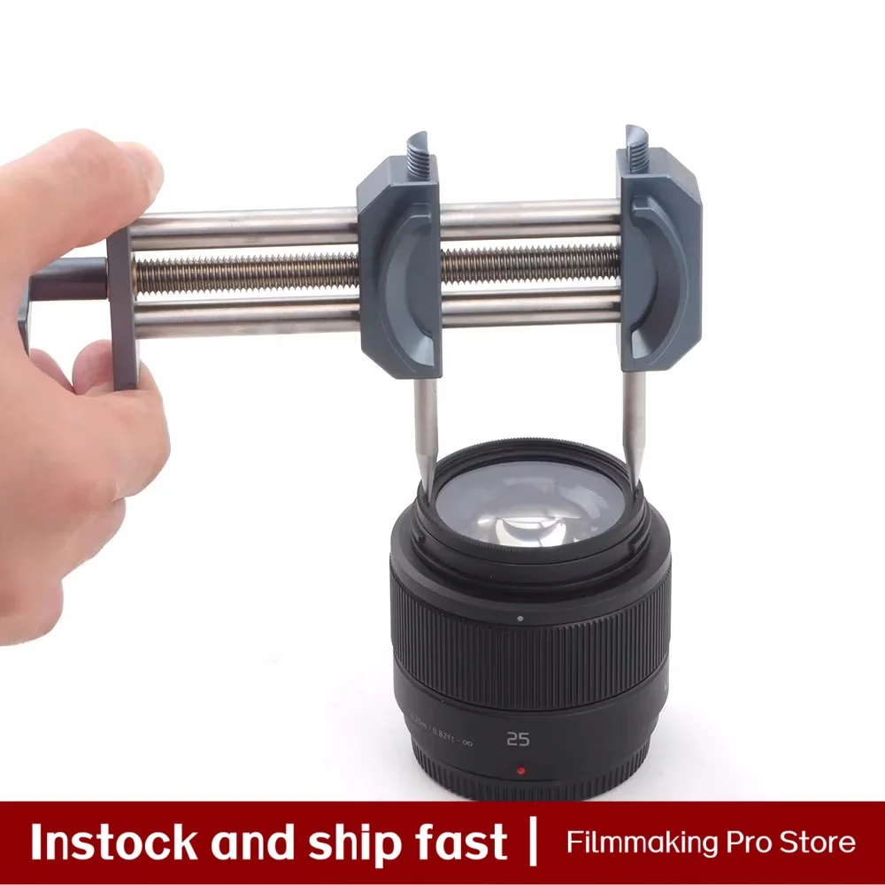 FITTEST Camera Dented Lens Vise Tool Adjustment Versatile Filter Ring Removal Repair Restoration Opening Wrench Metal Spanner