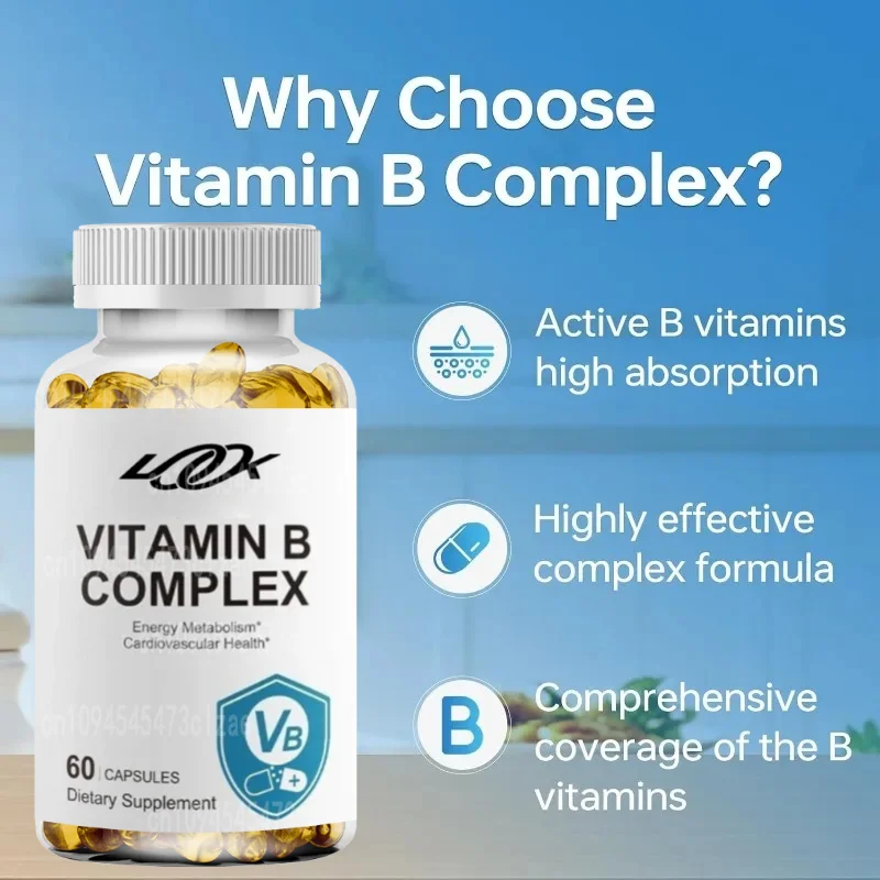 Vitamin B Complex - A B-complex Vitamin Supplement That Supports Overall Energy Health -60 Capsules