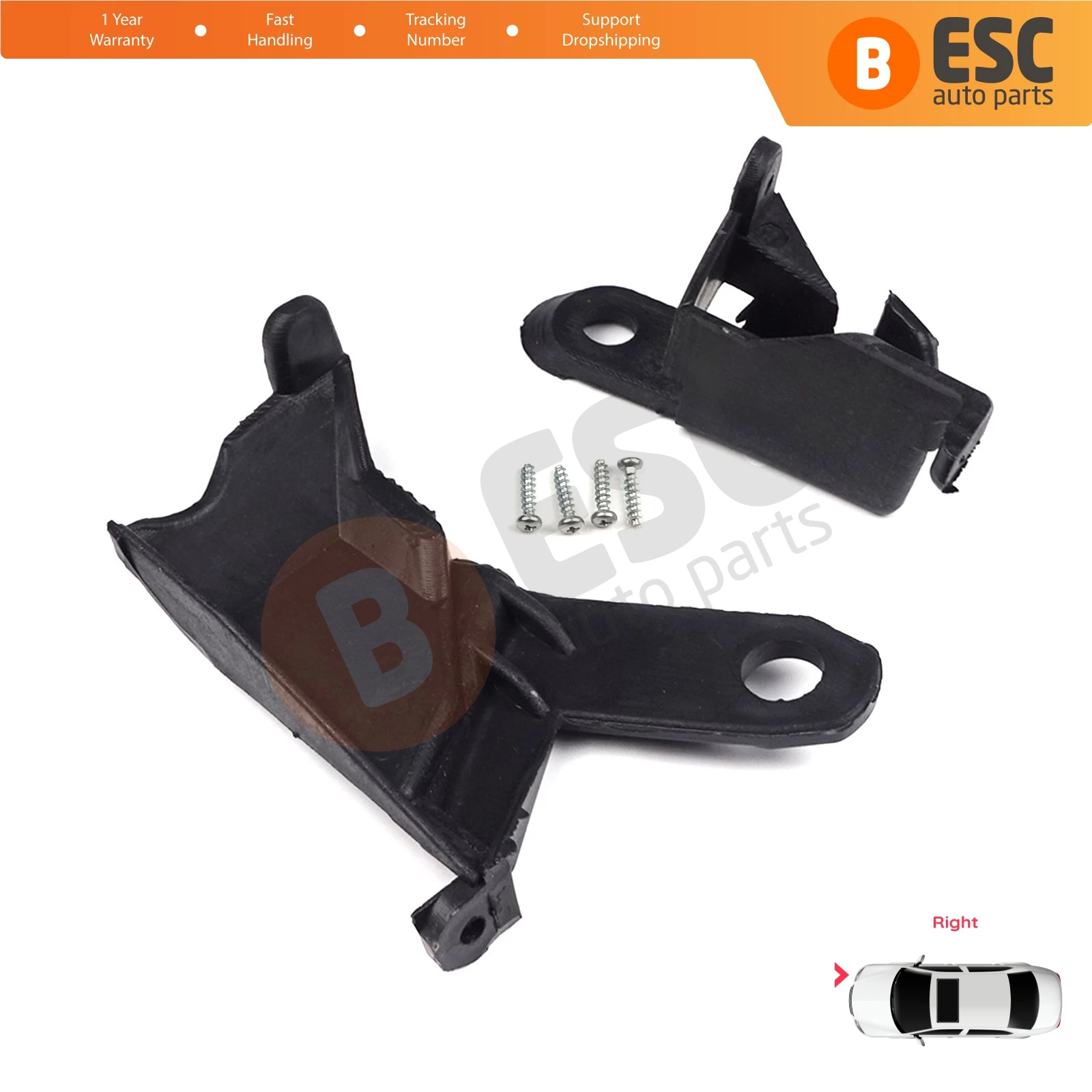 EHL23 Headlight Housing Repair Mount Bracket Tab Clips Kit Right Side for Toyota Corolla X E140 E150 Altis 2006-2010 8119412050