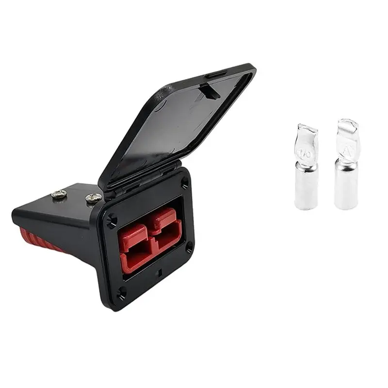 DT17 50A Plug Mounting Panel with Dust Cover, Panel Base for SB175 Series Connectors, Flush Mount Recessed Plate for High