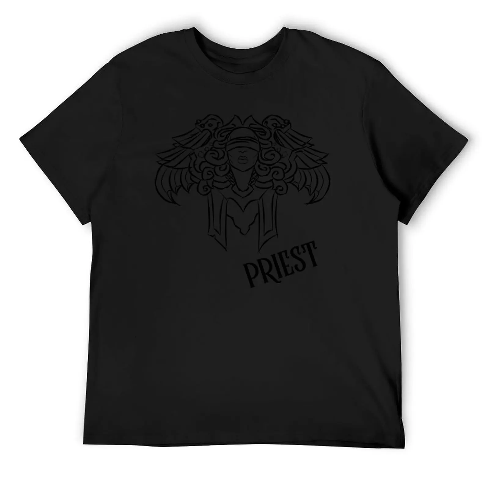 Priest Crest T-Shirt vintage graphic tee boys animal print men tshirt