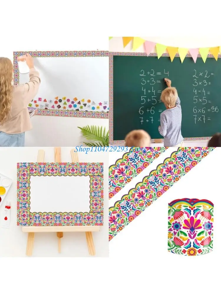 Bulletin Board Borders Straight Chalkboard Border Trim for School Bulletin Board