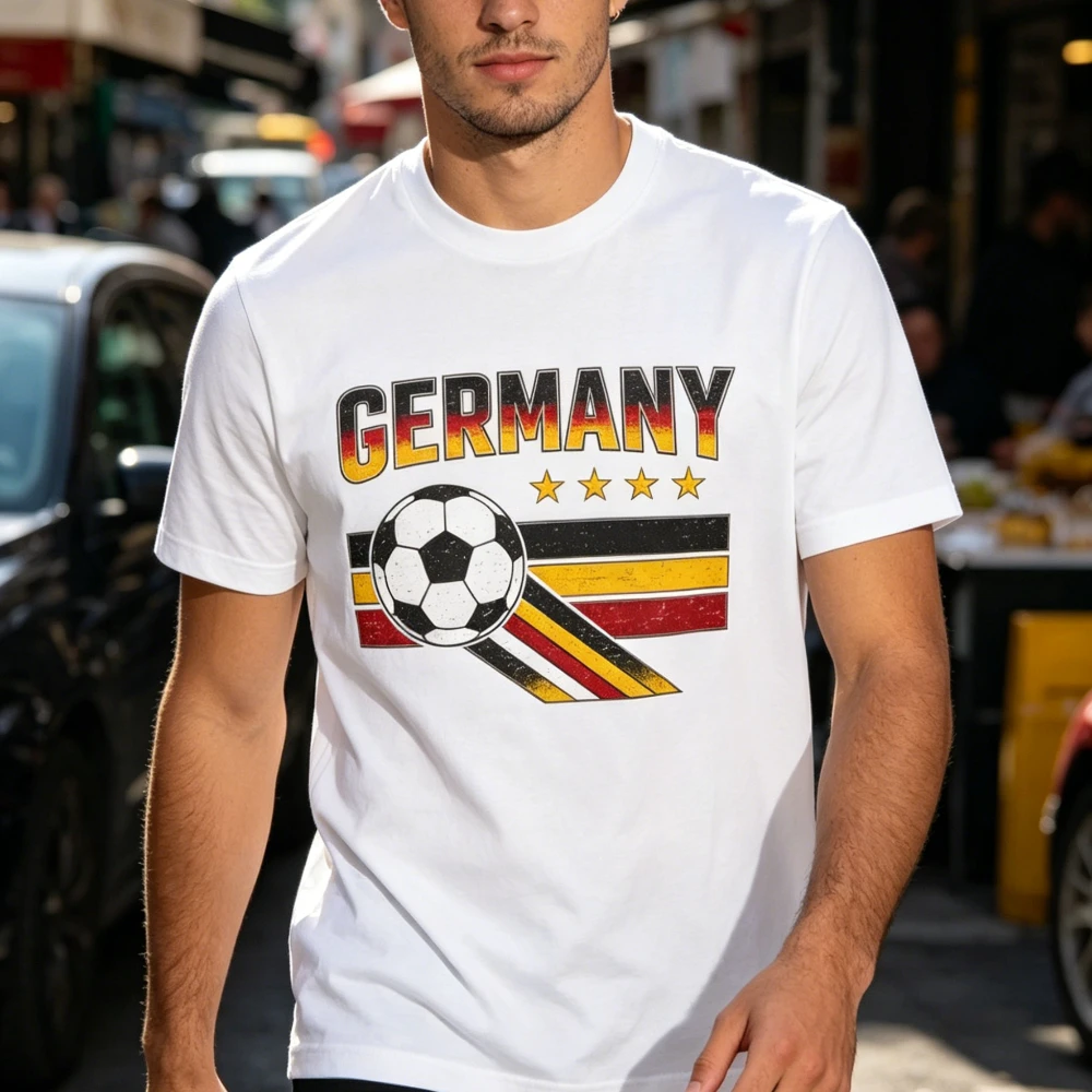 Vintage Germany Soccer Fan T-Shirt - Streetwear Edition