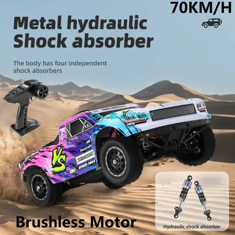 Professional Brushless 70KM/H Hydraulic Shock Absorber RC Car Truck 2.4G 1:16 4WD All Terrain Off Road Remote Control Truck Toy
