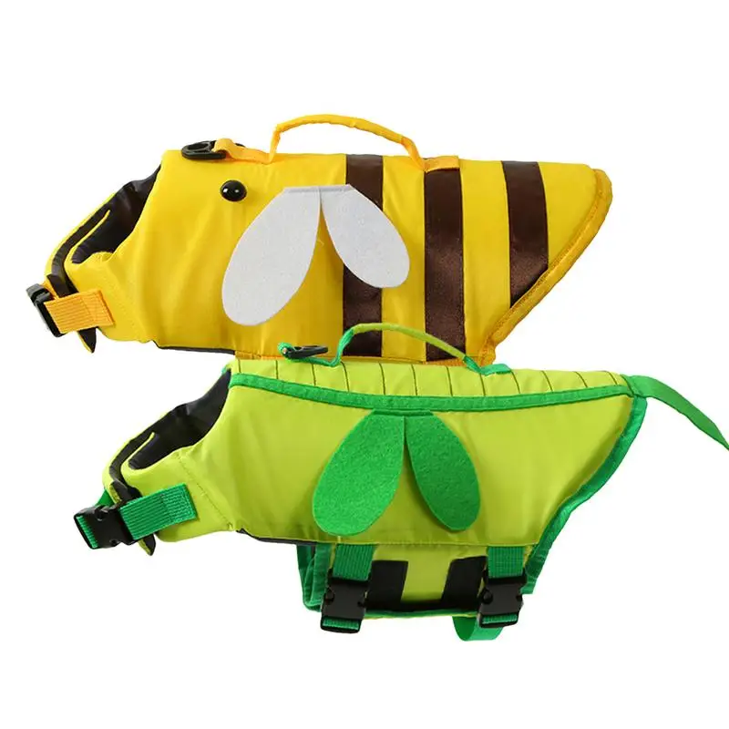 Dog Life Vest Breathable Float Coat Ripstop Dog Lifejackets Fashionable Adjustable Dog Swimsuit Pet Life Preserver For Pool