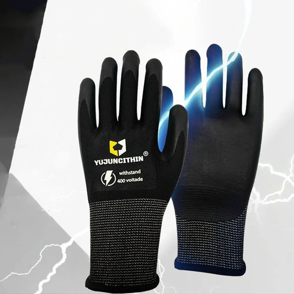 400/500V Insulated Working Gloves Nitrile Ultra-thin Safety Electrician Gloves Safety Anti Electric Shock Gloves