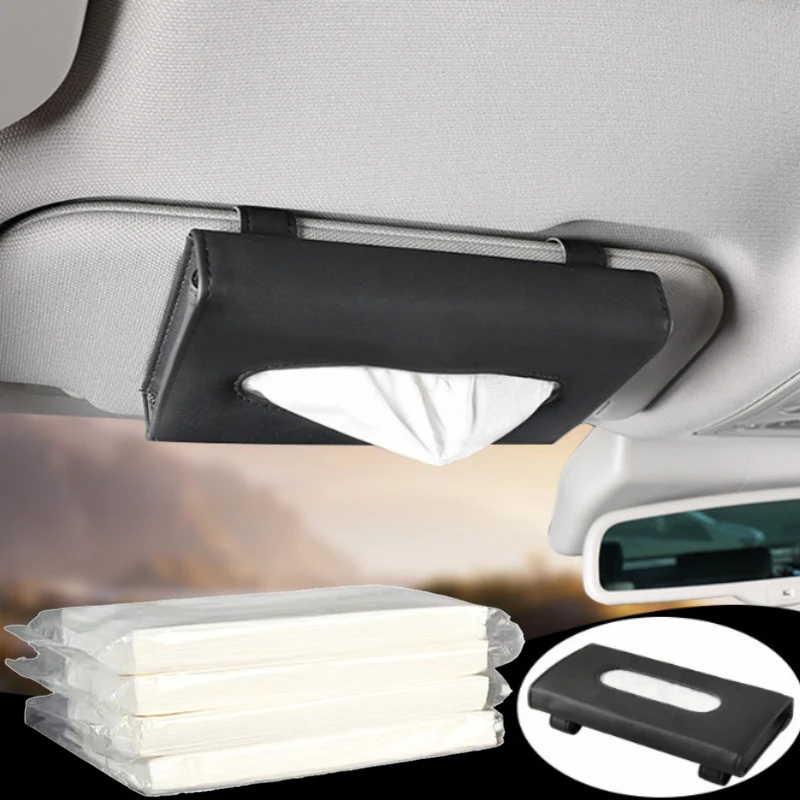 New 5 Pack Car Tissue With 30 Pieces Tissue In Side Per Pack For Car Tissue Box Paper Refill For Vehicle Home Bathroom Usage