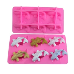 1PC Creative 3D Koi Carp Silicone Cake Molds Soap Making Mold Chocolate Ice Cream Mould DIY Handmade Cake Baking Tools