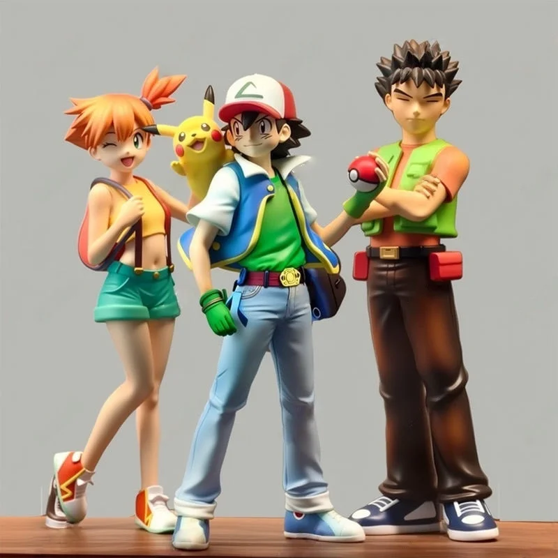 

Новая аниме-фигурка Ash Ketchum Brock, экшн-фигурка, туманная фигурка, ПВХ Gk, статуя, модель, коллекция кукол, украшение, настольные игрушки для комнаты