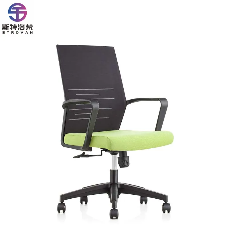

Mid Back Mesh Revolving Chair Adjustable Ergonomic Swivel Office Chair