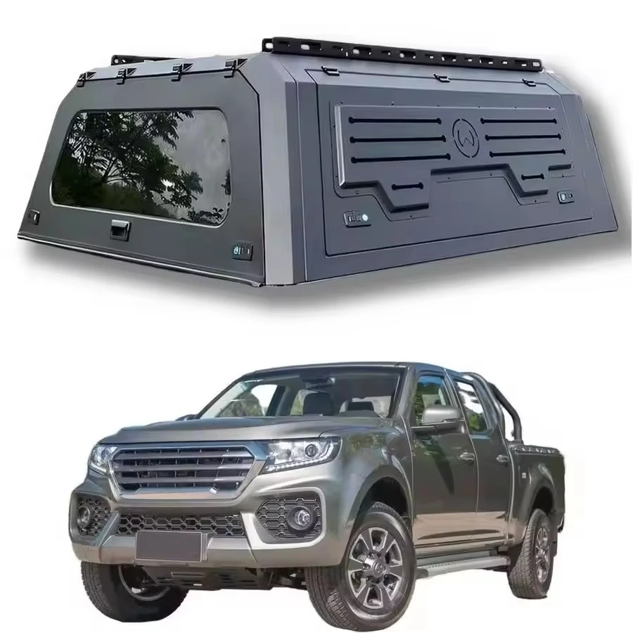 High Quality Aluminum Alloy Folding Truck Bed Cover Hardtop Canopy For Great Wall Poer Wingle Waterproof Camper Shell