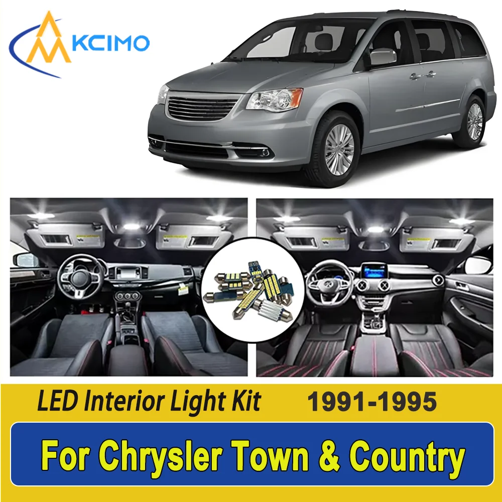 

New Light Bulb For Chrysler Town & Country (1991-1995) Premium Bright LED Interior Dome Map Trunk Light Kit Car Led Lamps Canbus