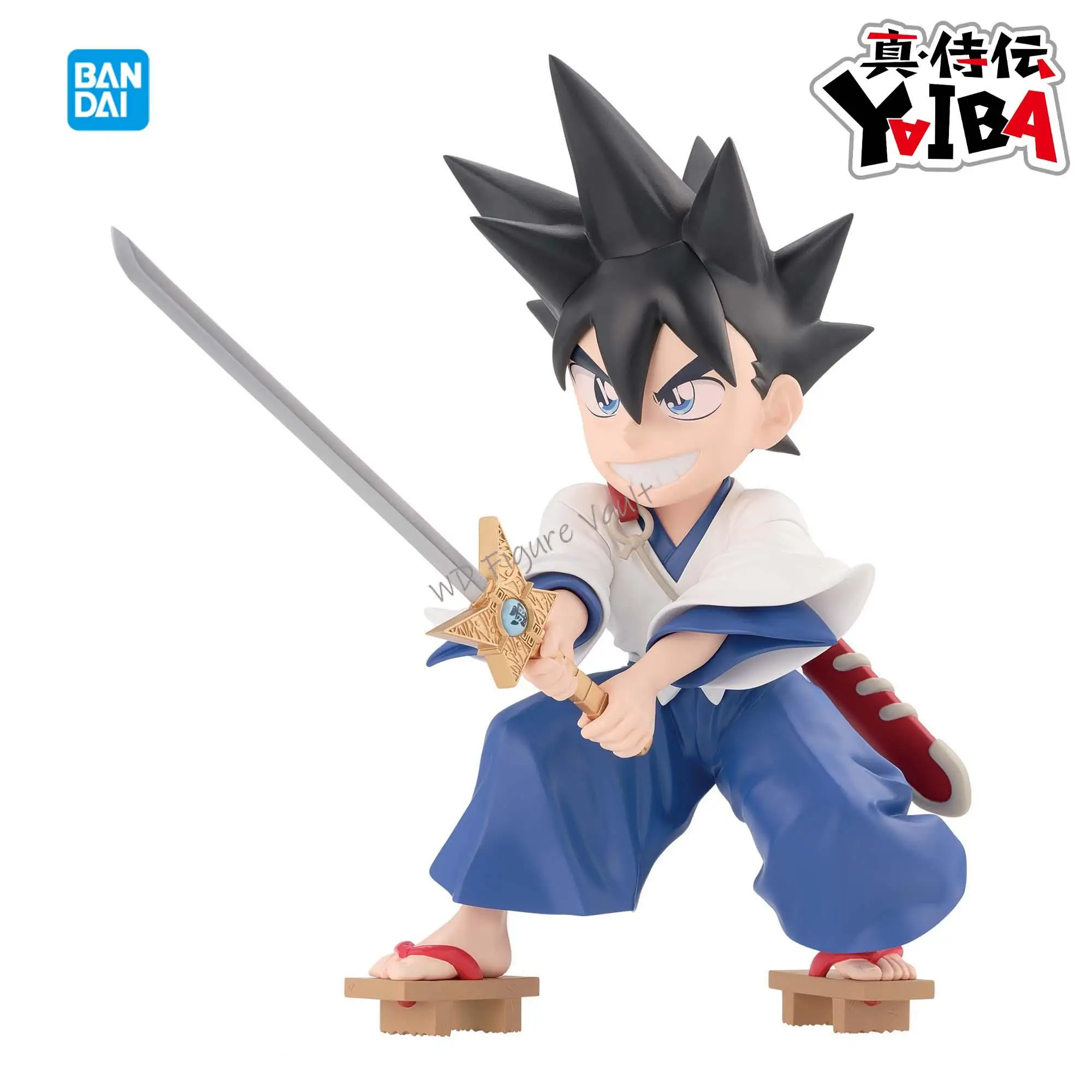 

Подлинная фигурка BANDAI Shin Samurai YAIBA Blade, железное лезвие, самурай 16 см, фигурка из ПВХ, высокодетальная Коллекционная модель, игрушка в подарок