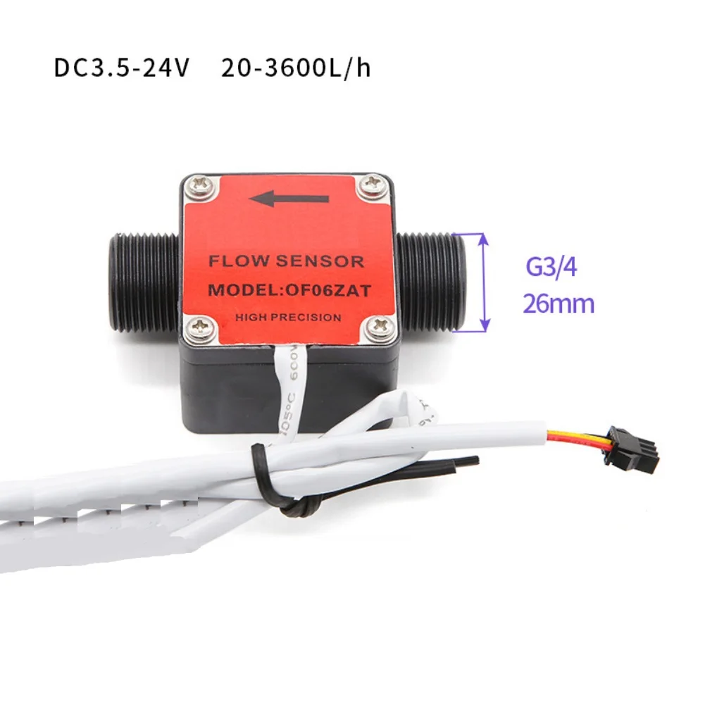 1Pc G3/4 Oval Gear Oil Flow Meter Hall Effect Sensor For Milk Urea Fertilizer High Viscosity Liquid Measurement 30-3000L/H