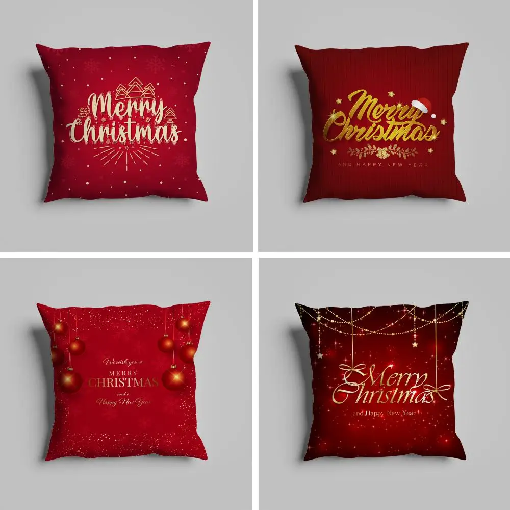 

Marry Christmas Themed Pillow Case luxurious home office, sofa decorative Multi sized car seat cushions, pillowcases