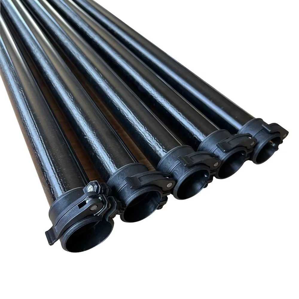 ASEK 1500mm OD40mm/OD50mm Carbon Fiber Cleaning Rod & Vacuum Eco-Friendly Building Facade Gutter Pole