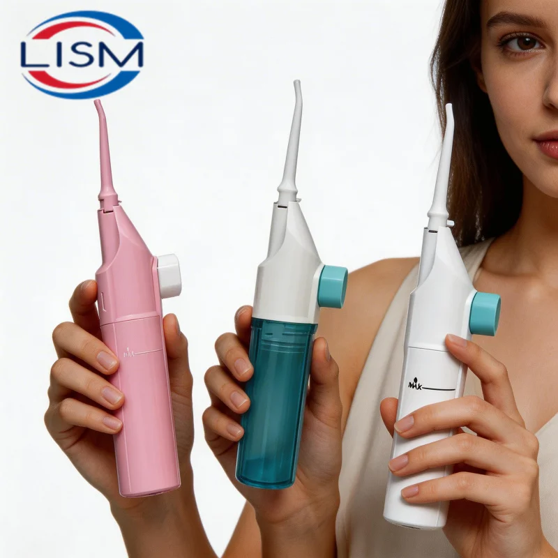 Portable High Pressure Oral Irrigator Household Dental Floss Manual Water Toothpick for Teeth Cleaning
