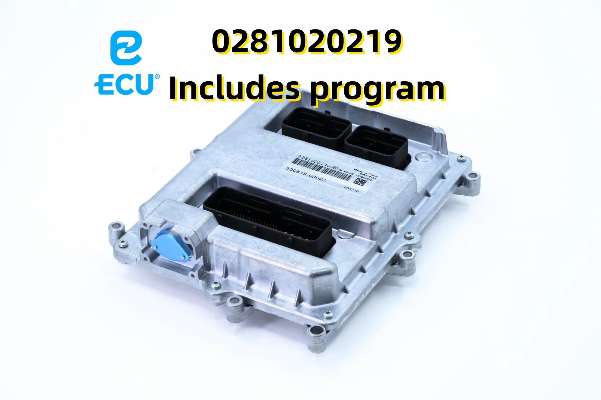 High-quality engine ECU (Electronic Control Unit) / ECM, Model 0281020219 / 300618-00023 (Pre-programmed)