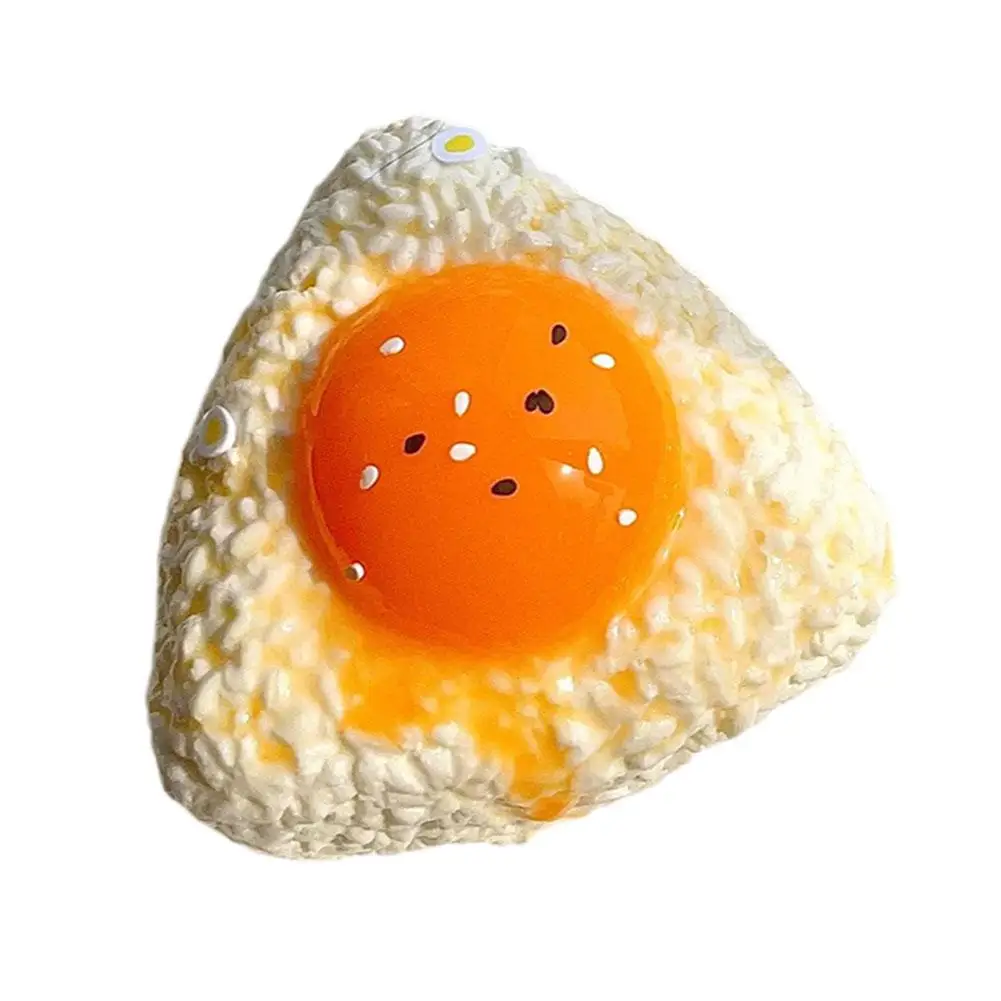 Handmade Silicone Egg Yolk Rice Vegetable Roll Pinch Music Super Soft Sticky Squeeze Toy For Boy/girl Birthday Gifts B0V1