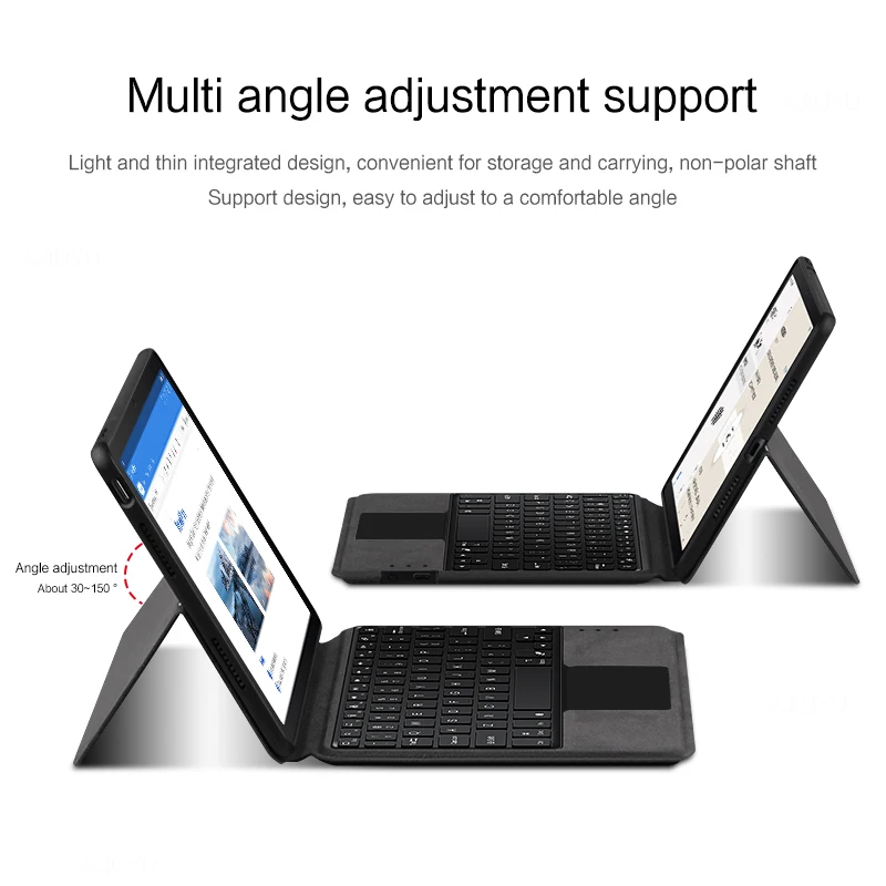 Imagem -02 - Teclado Inteligente para Ipad 9.7 6th 5th Gen A1893 A1954 A1822 A1823 Air2 Tablet Teclado Bluetooth Touch Pad Cases Protetores Case de