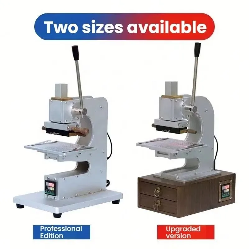 WT-90XTS Mini Digital Hot Foil Stamping Machine Gold Silver Foil Digital Leather Logo Embossed T Slot Hot Stamping Machine